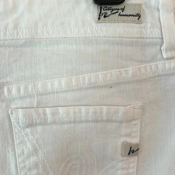 Citizens of Humanity White Denim Skirt Size 25 - Picture 3 of 4